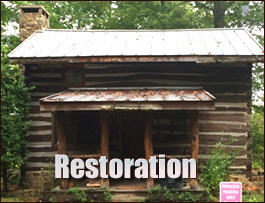 Historic Log Cabin Restoration  Wilkinson County, Georgia
